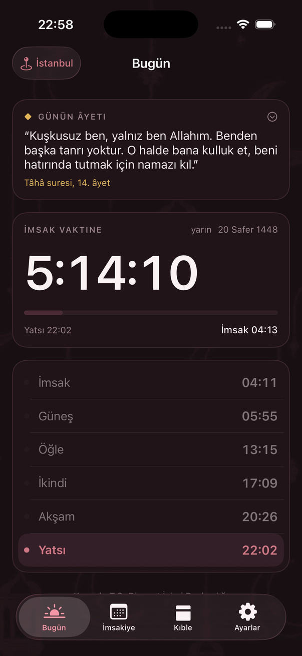 Gül Kurusu teması, koyu görünüm